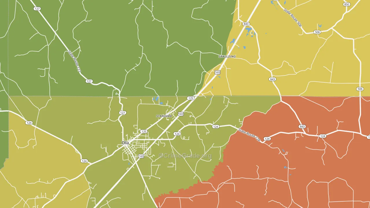 Standard, LA Map of Assault Rates