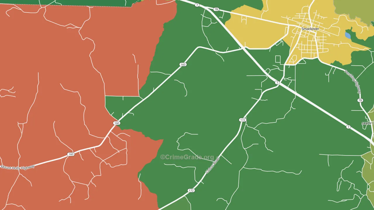 Standard Umpstead, AR Map of Assault Rates