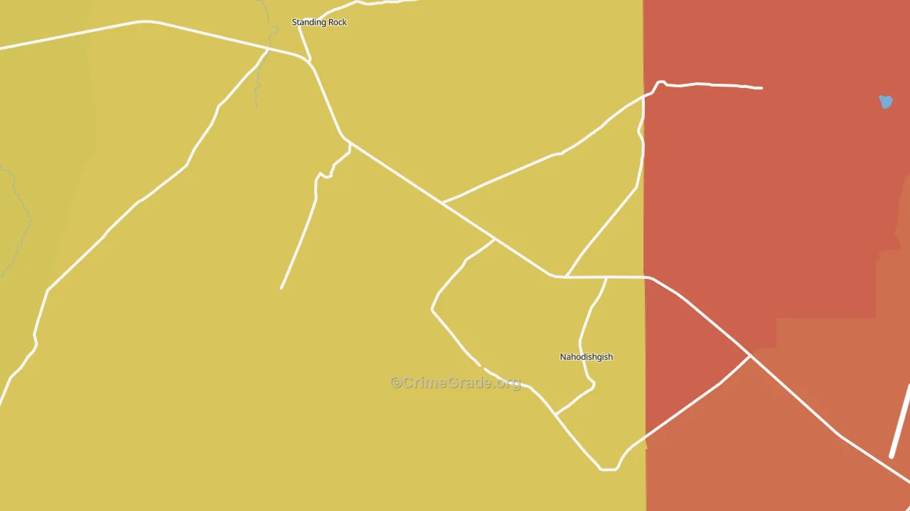 Standing Rock, NM Map of Assault Rates