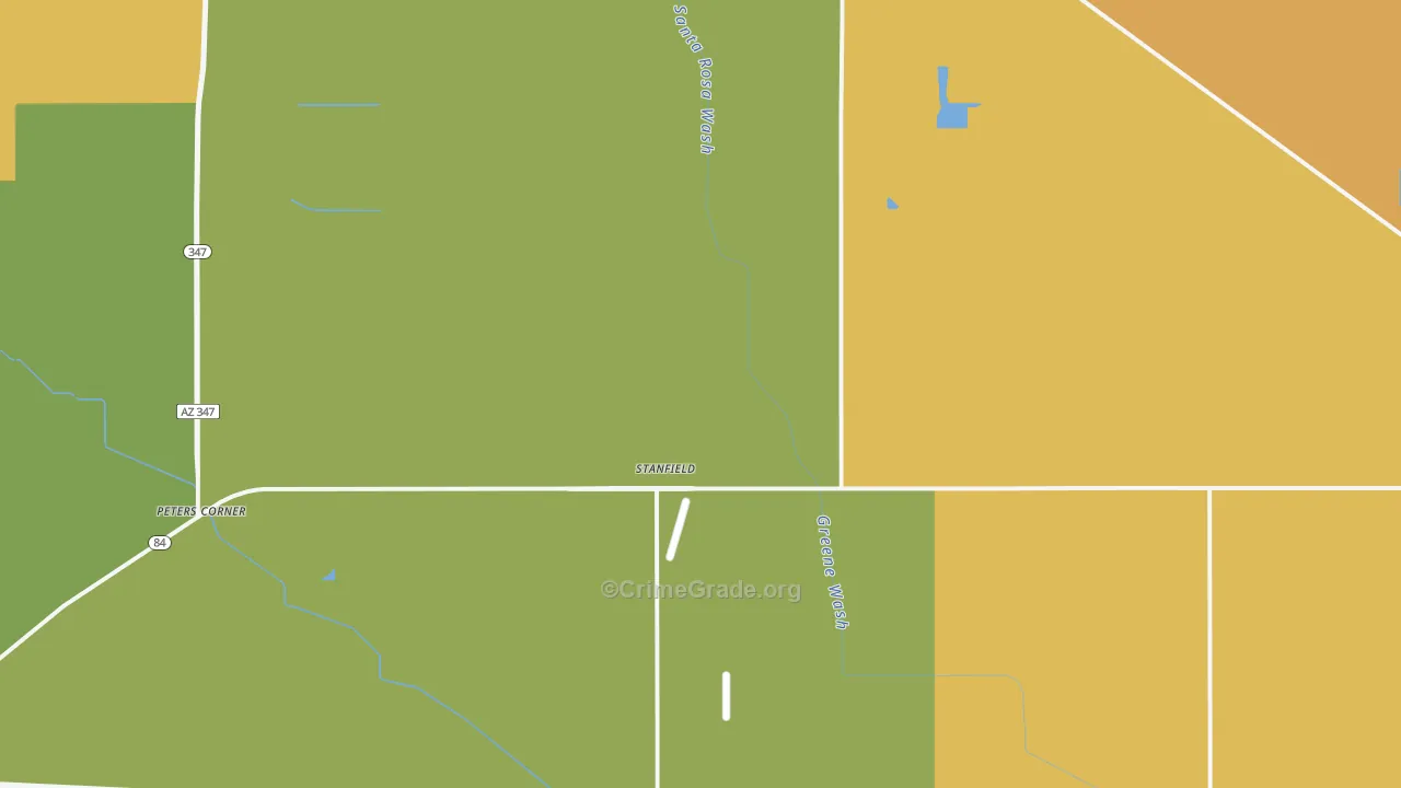 Stanfield, AZ Map of Assault Rates
