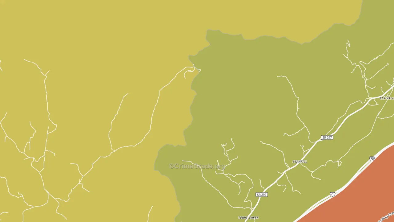 Stanfield, TN Map of Assault Rates