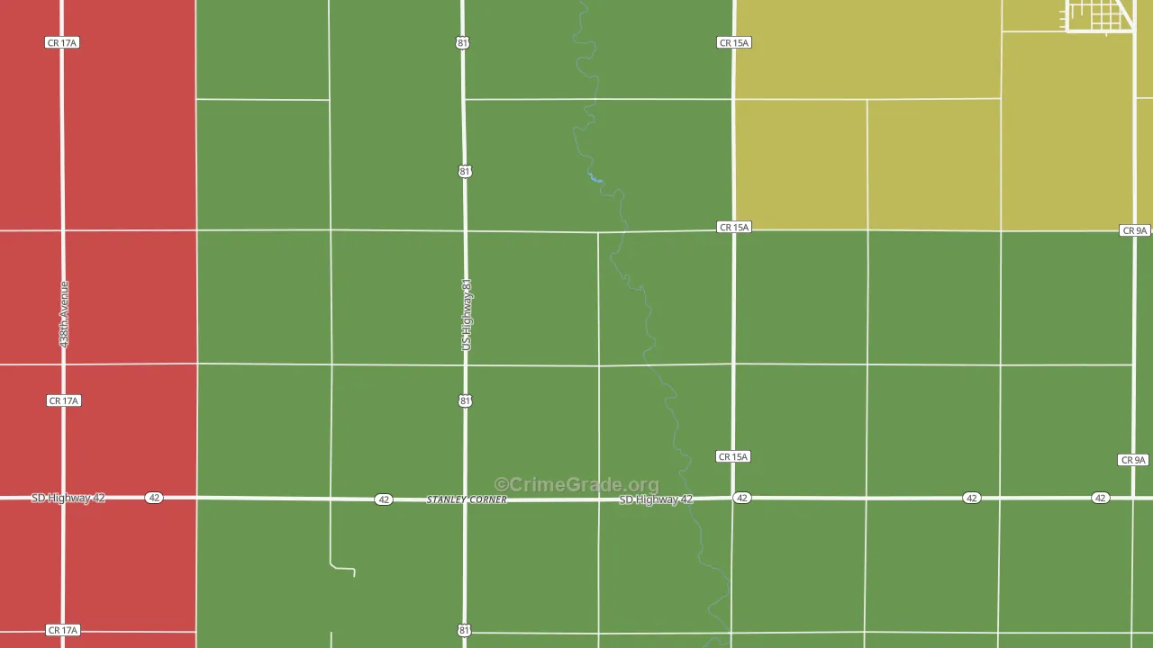 Stanley Corner, SD Map of Assault Rates