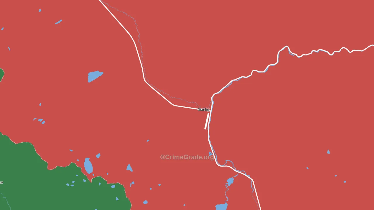 Stanley, ID Map of Assault Rates