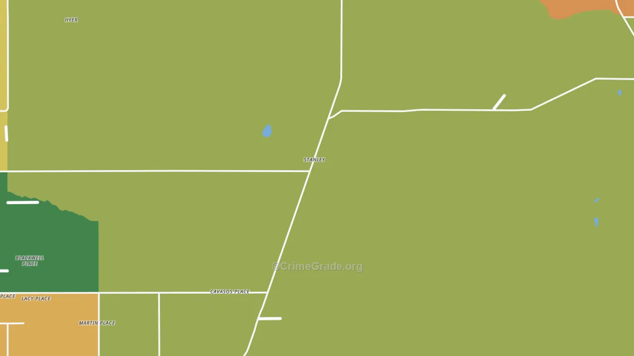 Stanley, NM Map of Assault Rates