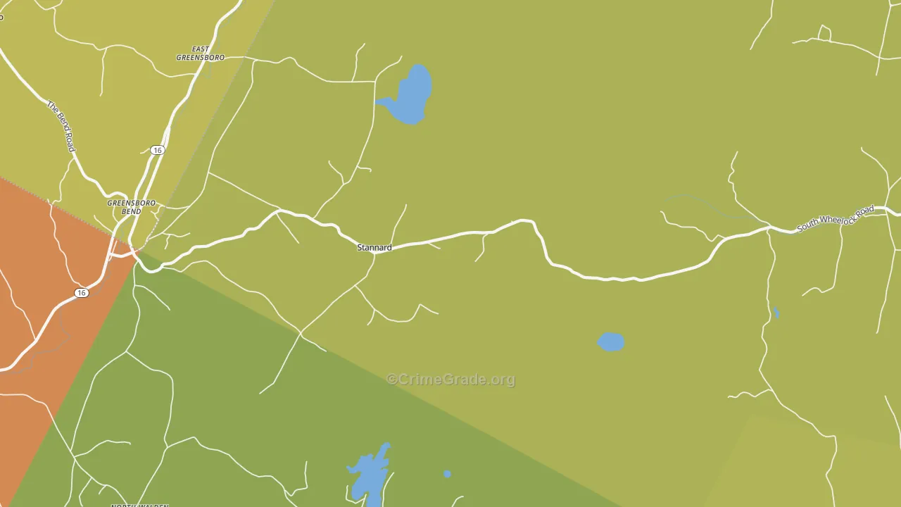 Stannard, VT Map of Assault Rates