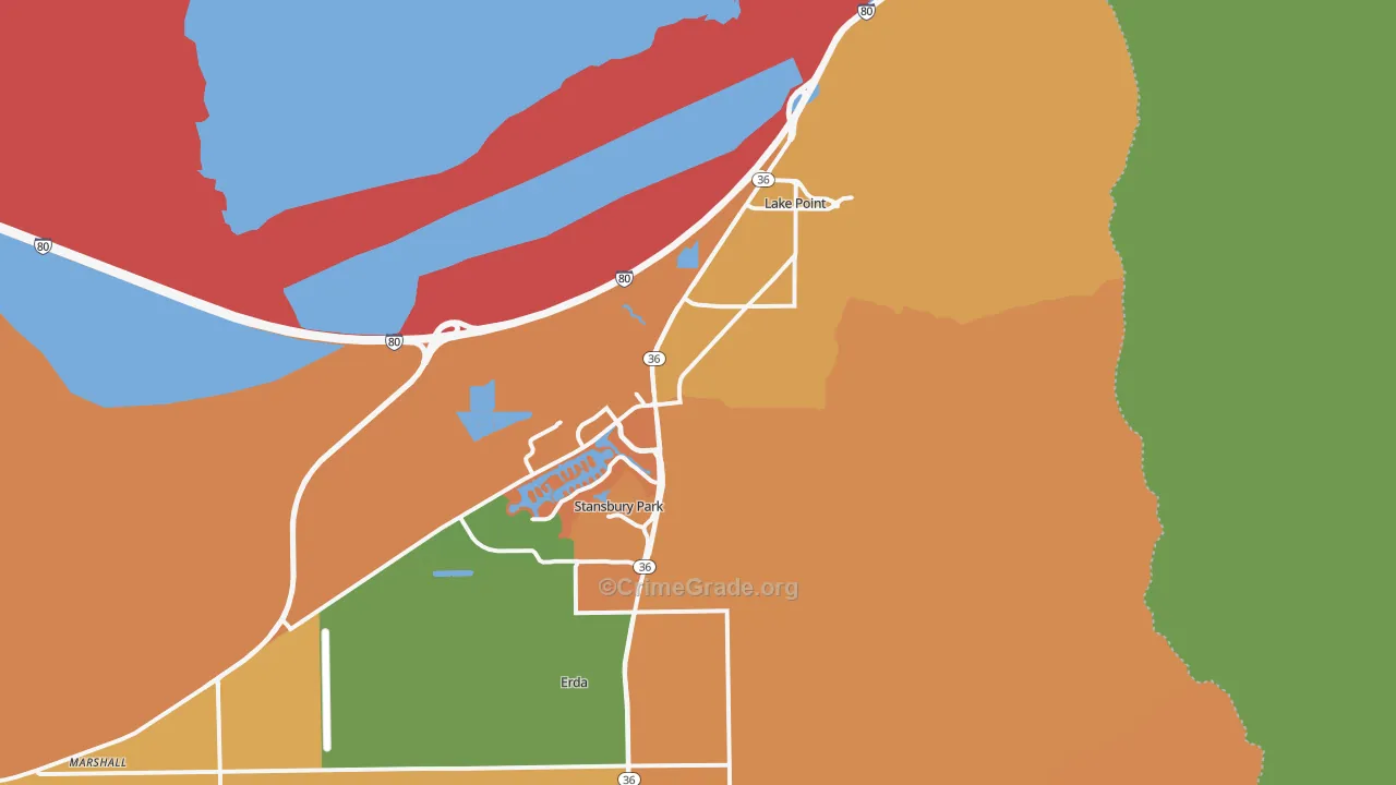Stansbury Park, UT Map of Assault Rates