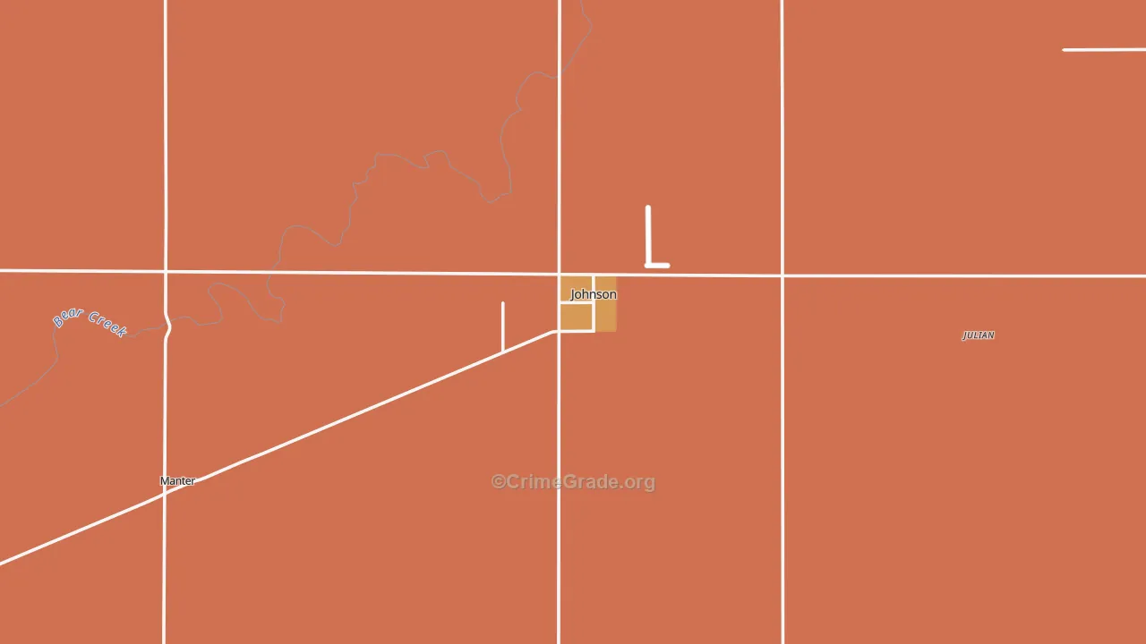 Stanton County, KS Map of Assault Rates