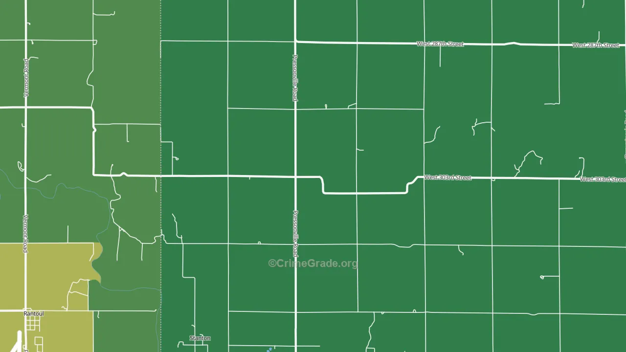 Stanton, KS Map of Assault Rates