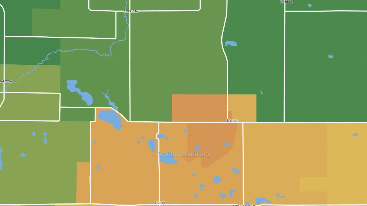 Stanton, MI Map of Assault Rates