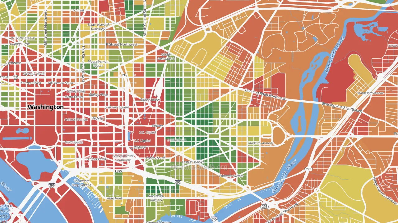 Stanton Park, Washington, DC Map of Assault Rates