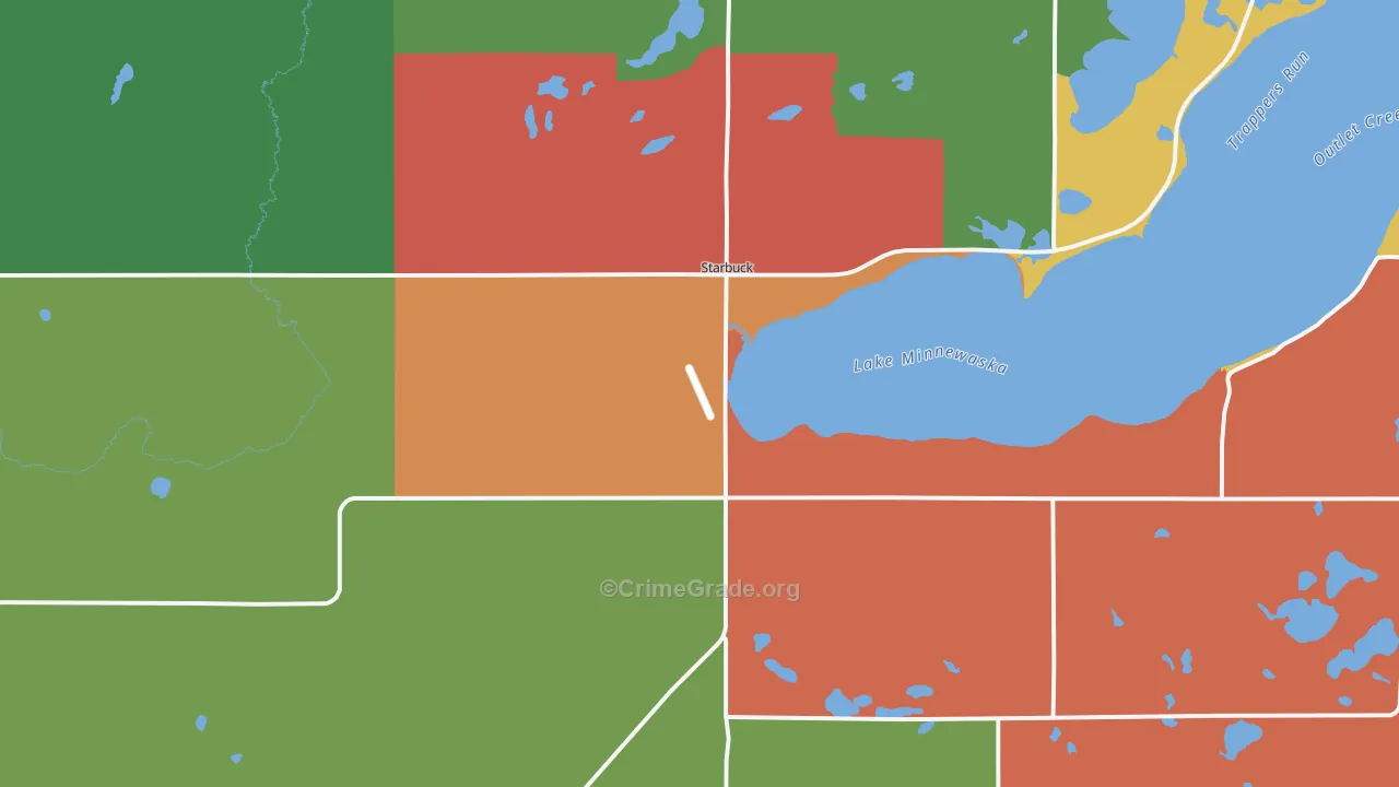 Starbuck, MN Map of Assault Rates