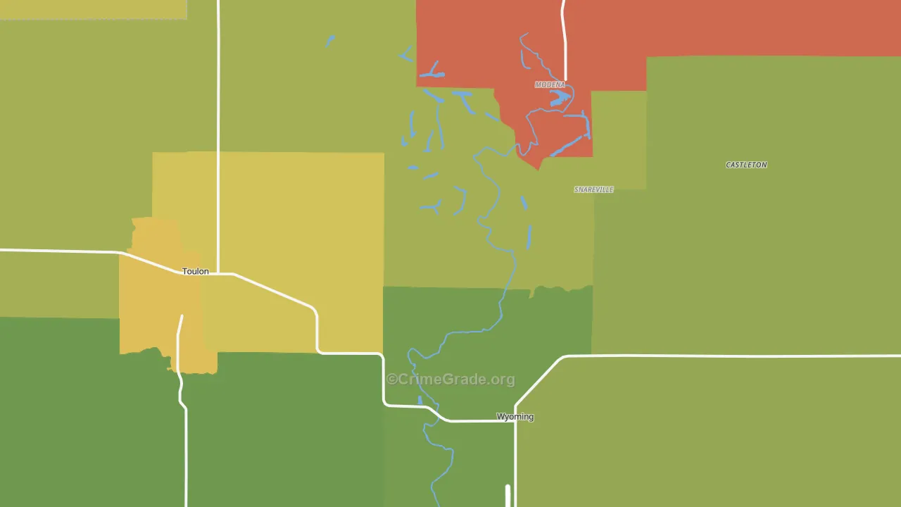 Stark County, IL Map of Assault Rates