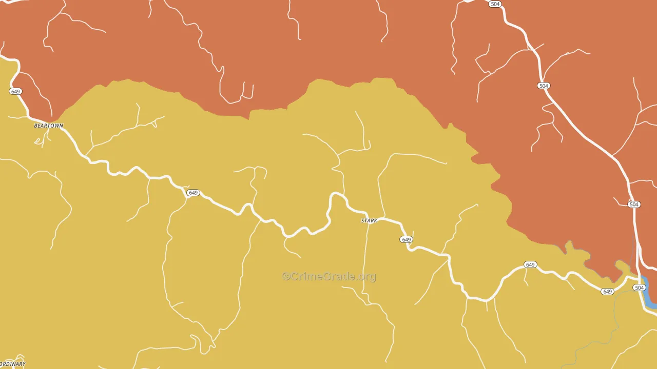 Stark, KY Map of Assault Rates