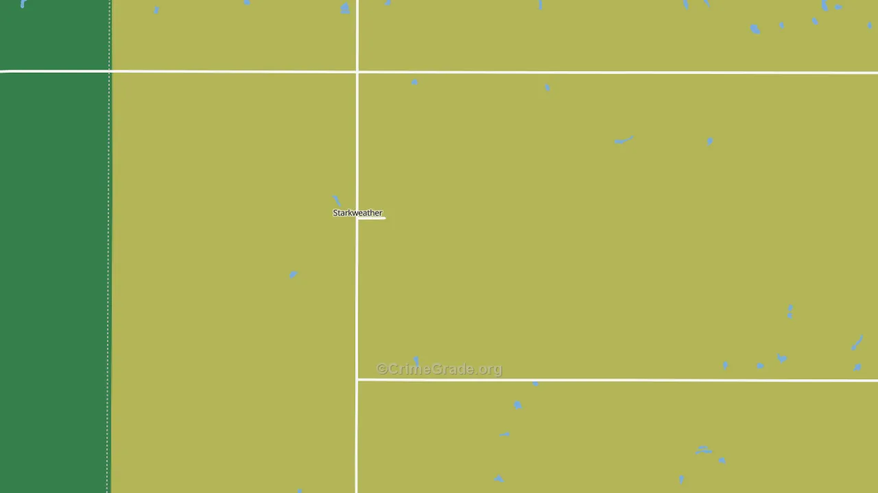 Starkweather, ND Map of Assault Rates