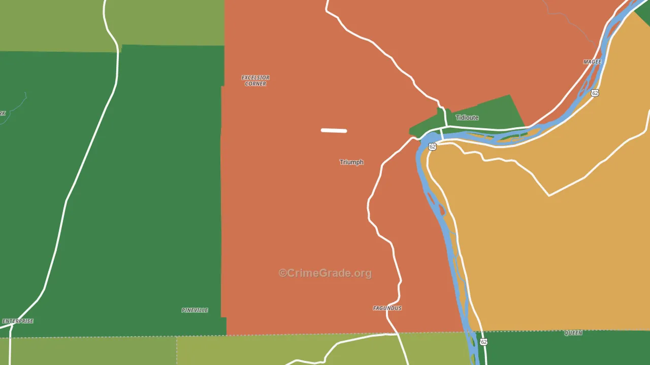 Starr, PA Map of Assault Rates
