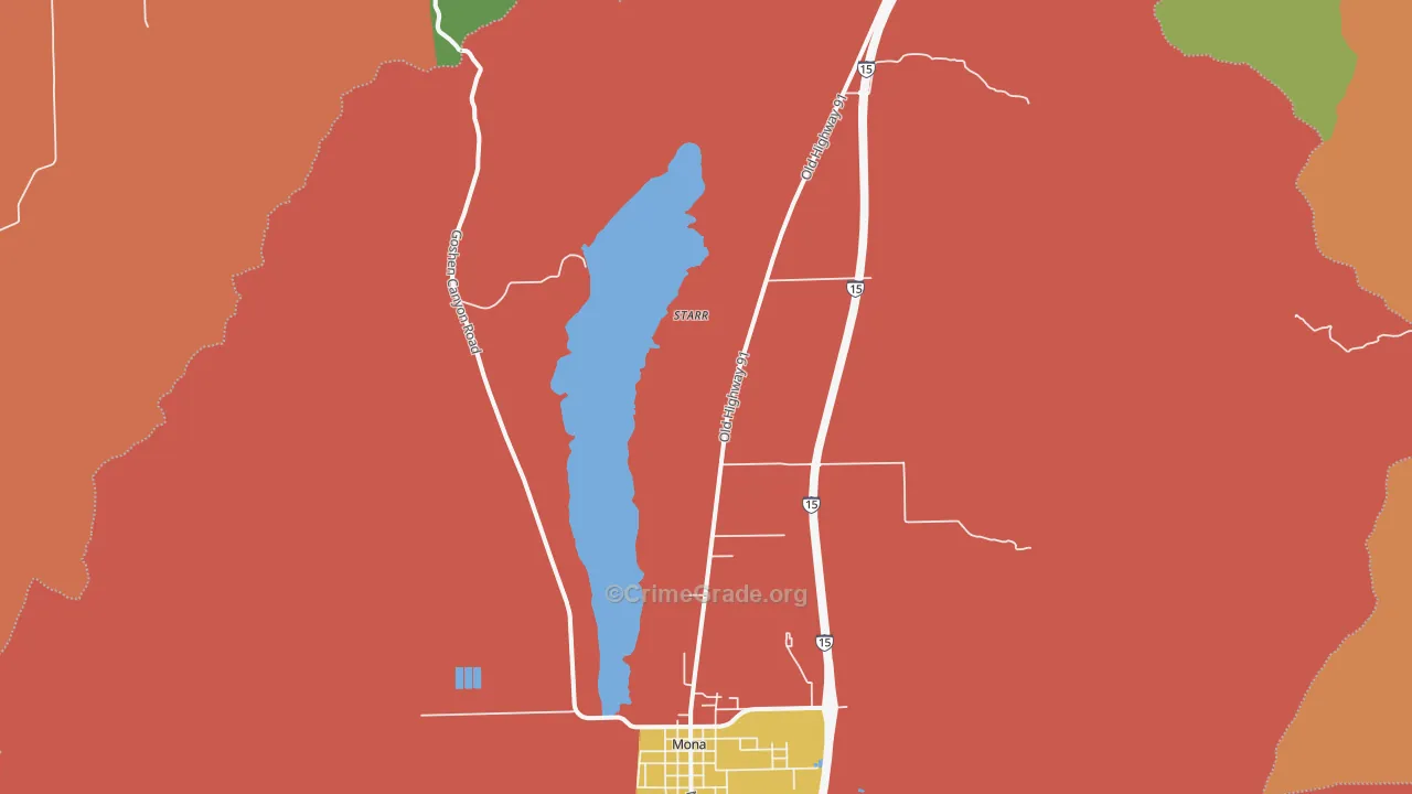 Starr, UT Map of Assault Rates