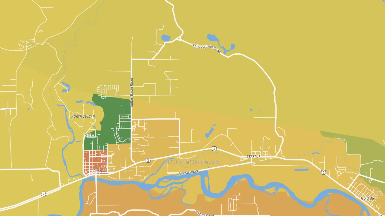 Startup, WA Map of Assault Rates