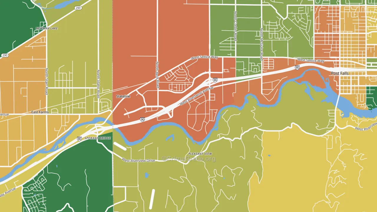 State Line, ID Map of Assault Rates