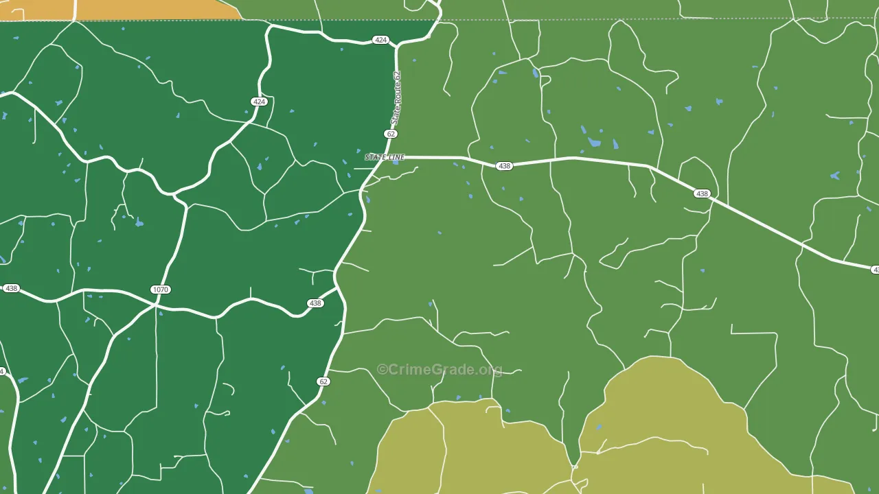 State Line, LA Map of Assault Rates