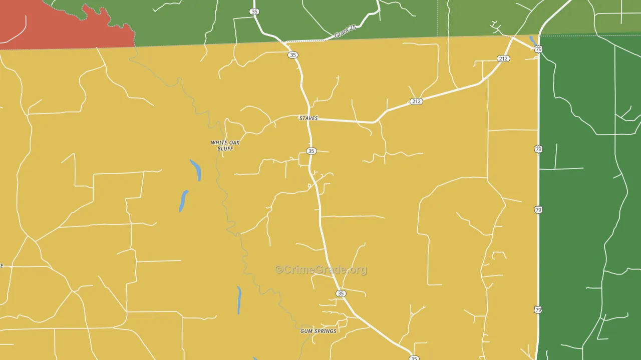 Staves, AR Map of Assault Rates