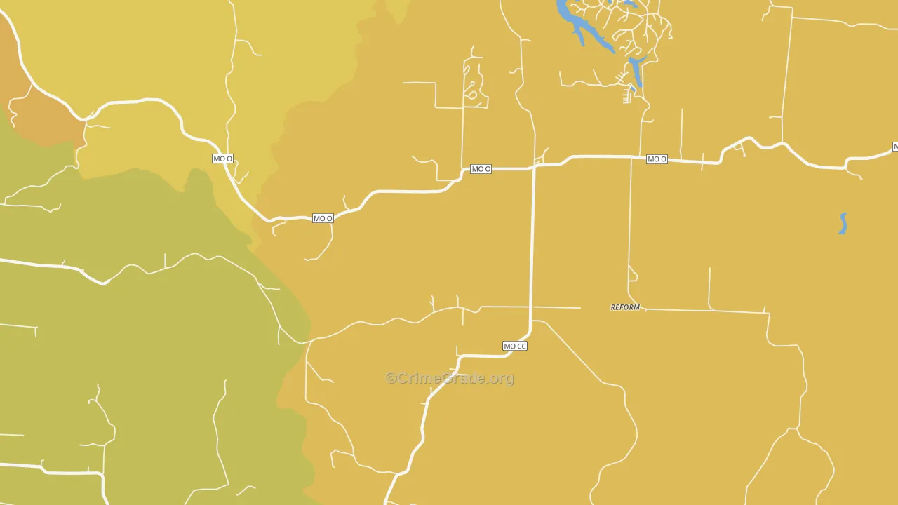 Steedman, MO Map of Assault Rates