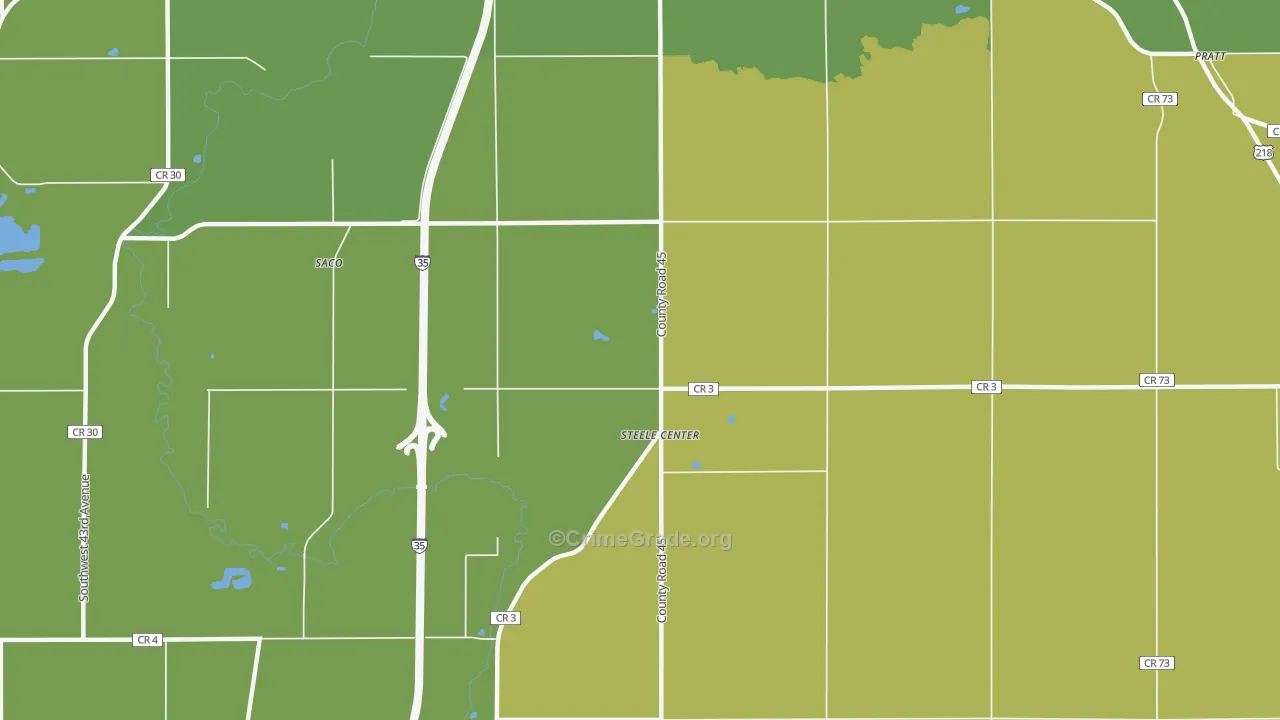 Steele Center, MN Map of Assault Rates