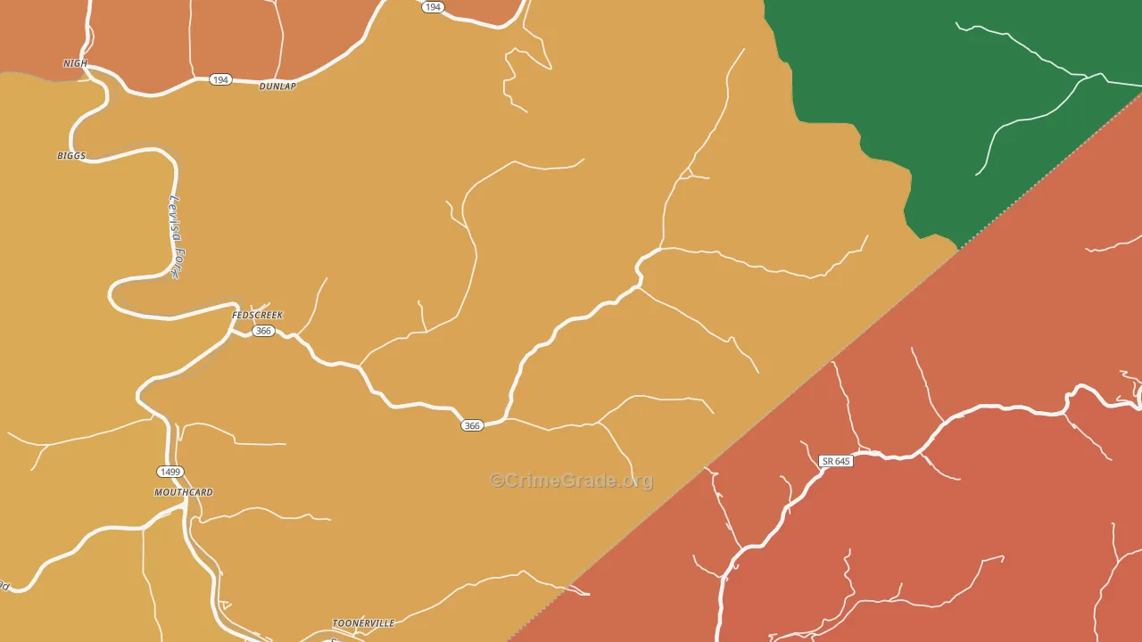 Steele, KY Map of Assault Rates