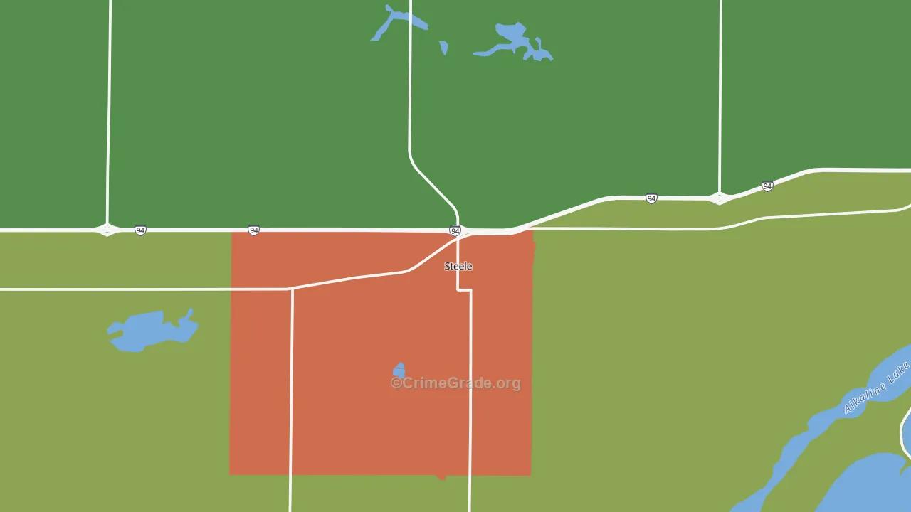 Steele, ND Map of Assault Rates