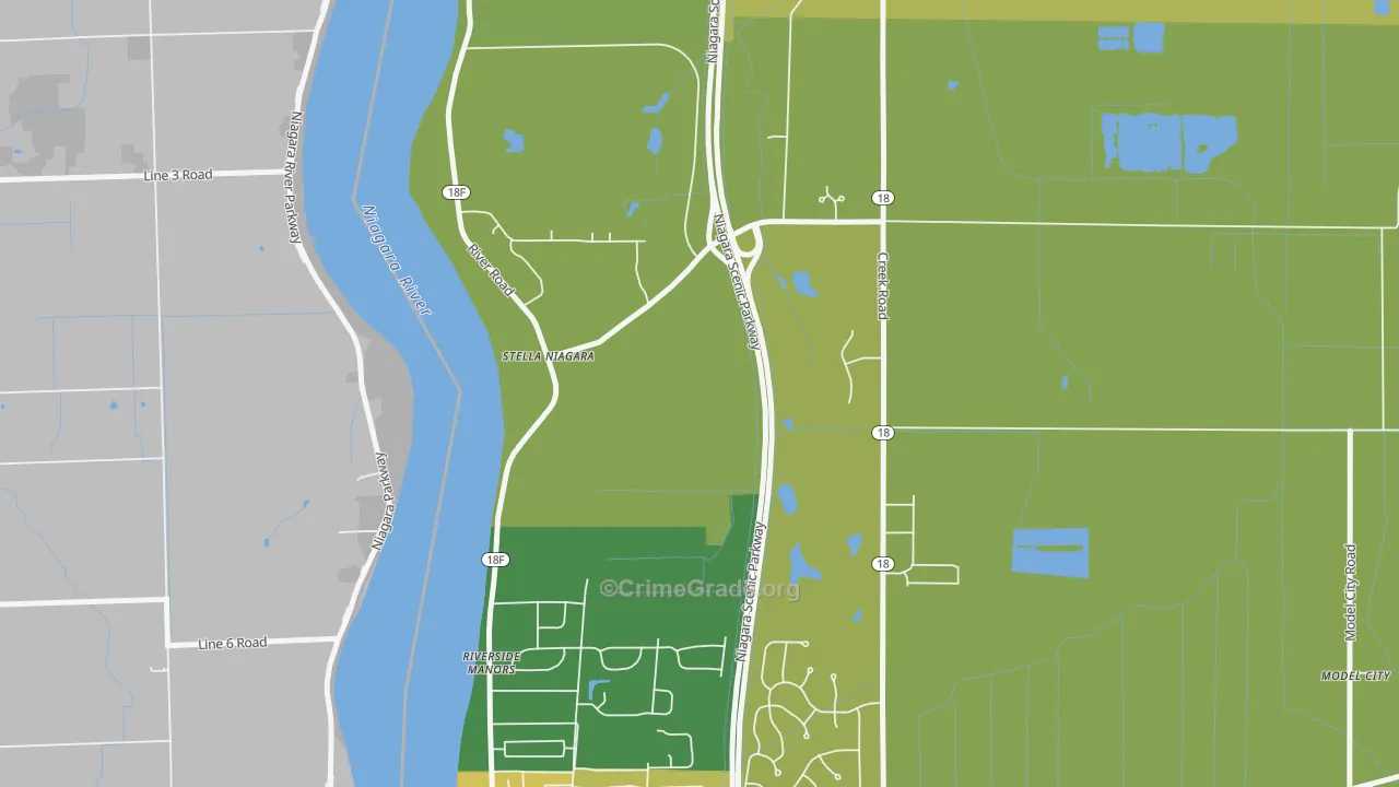 Stella Niagara, NY Map of Assault Rates