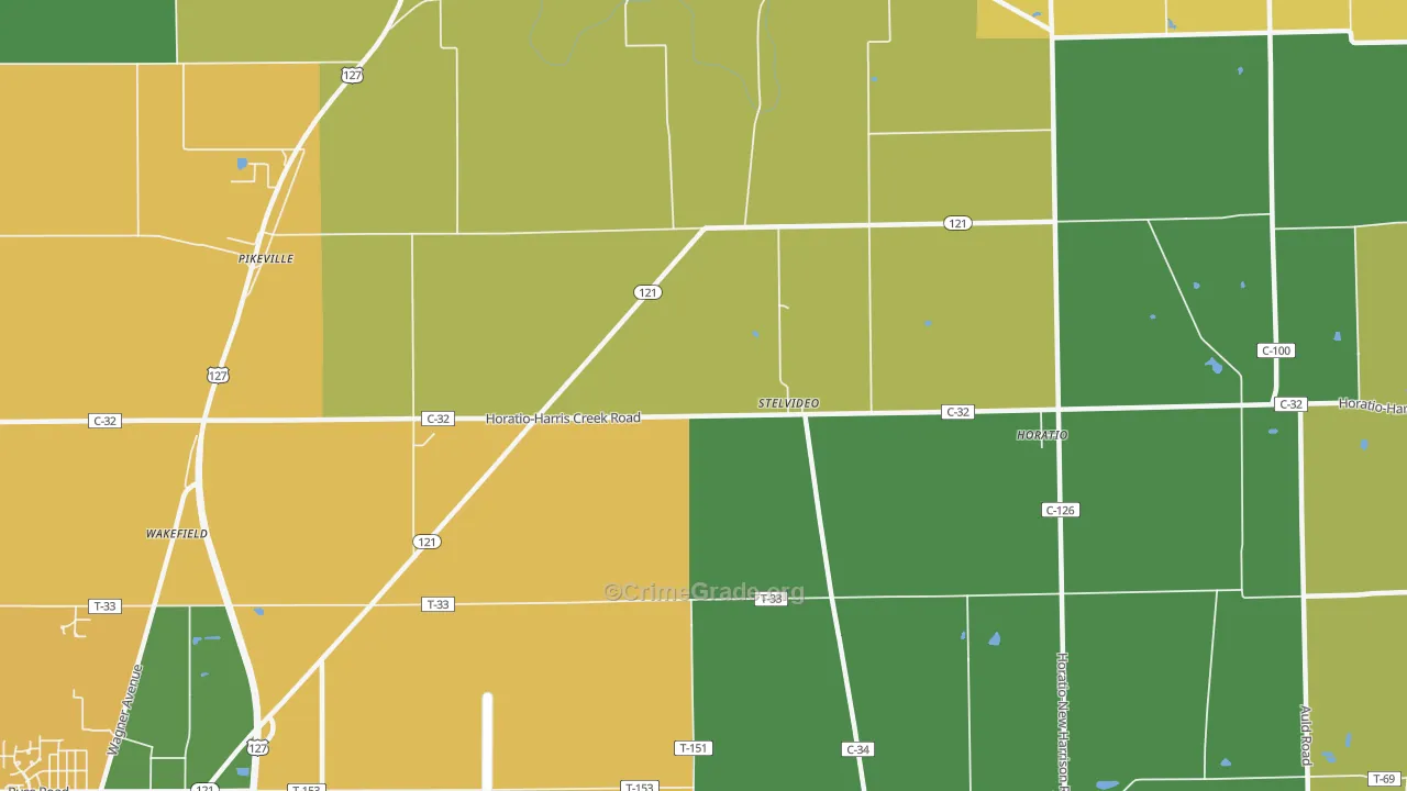 Stelvideo, OH Map of Assault Rates