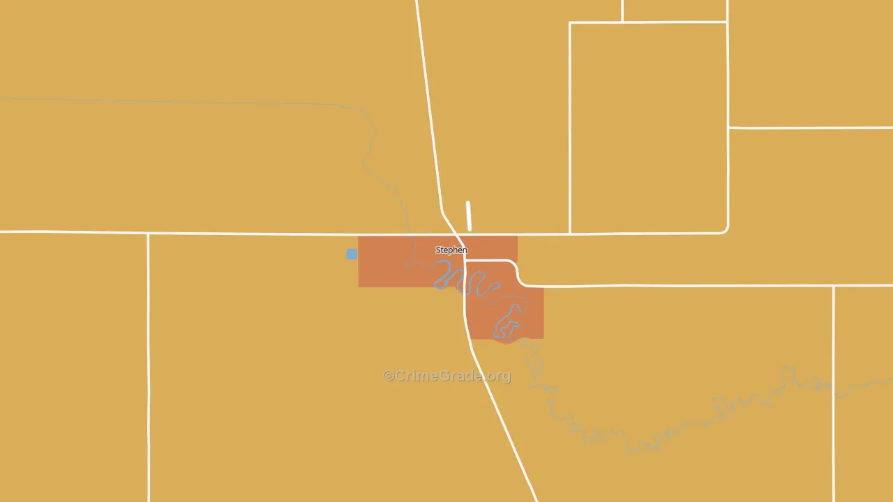 Stephen, MN Map of Assault Rates