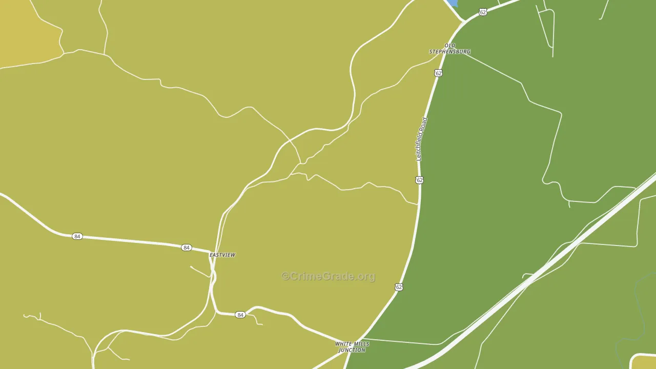 Stephensburg, KY Map of Assault Rates