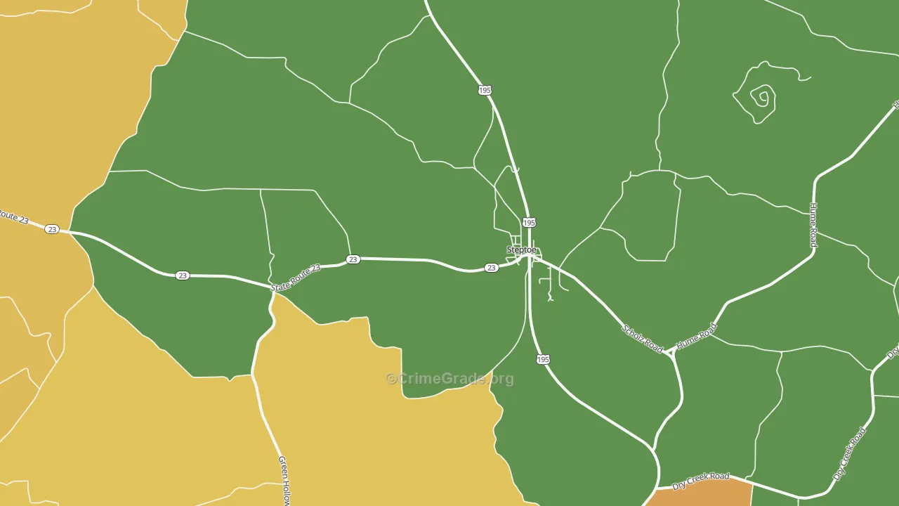 Steptoe, WA Map of Assault Rates