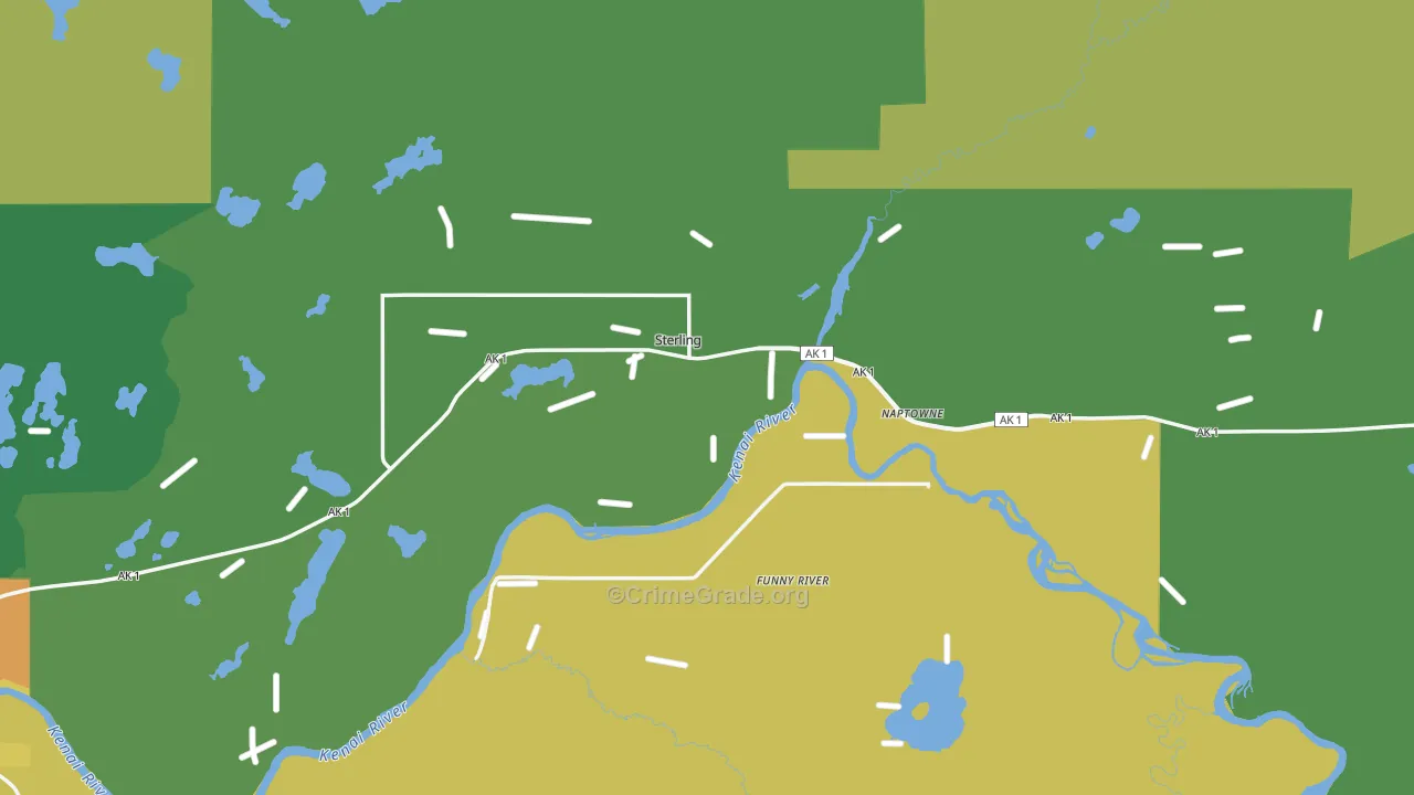 Sterling, AK Map of Assault Rates