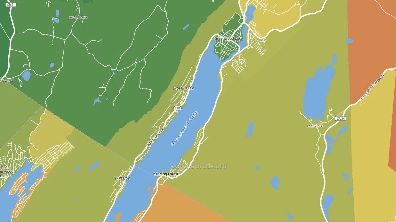 Sterling Forest, NY Map of Assault Rates