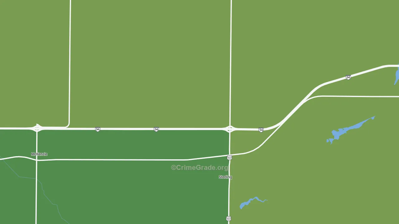 Sterling, ND Map of Assault Rates