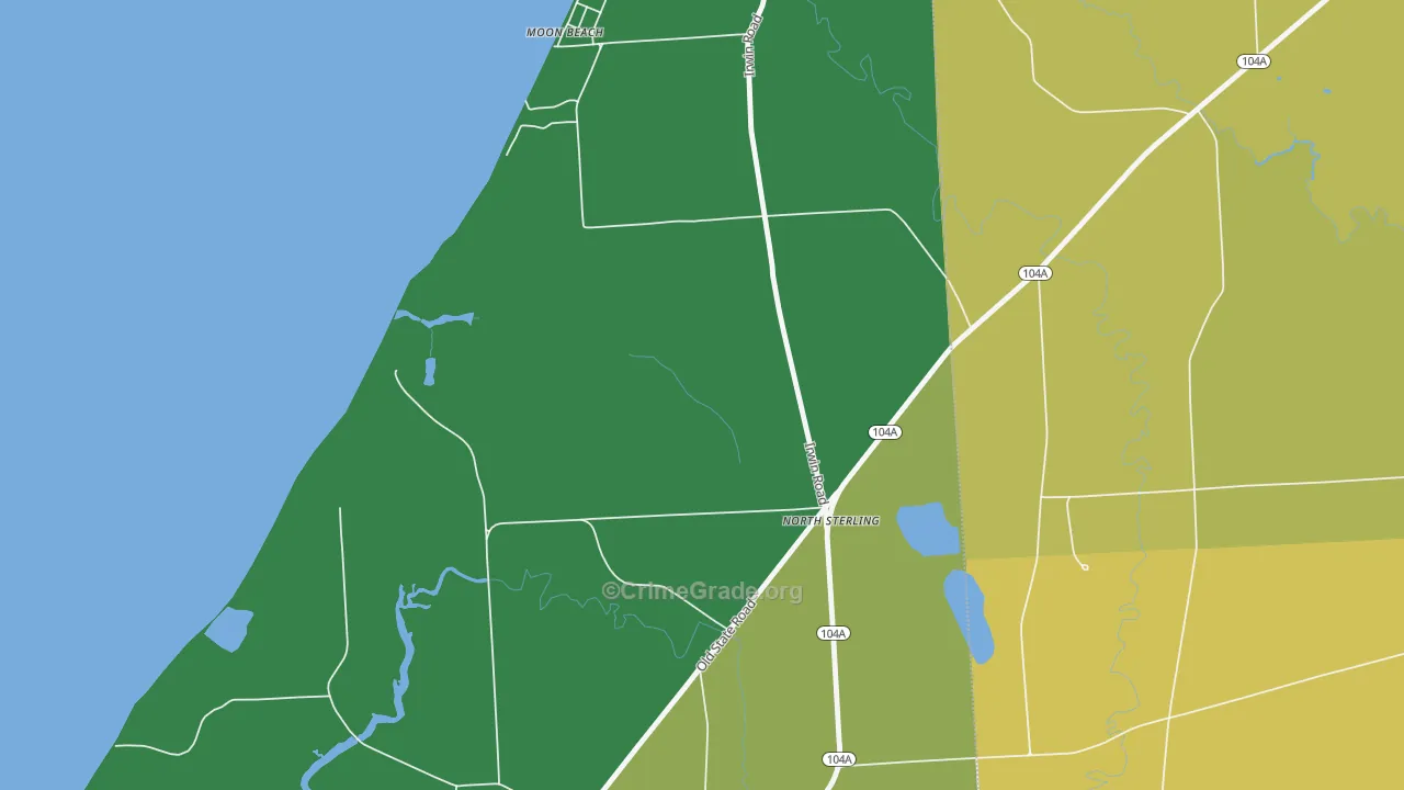Sterling Valley, NY Map of Assault Rates