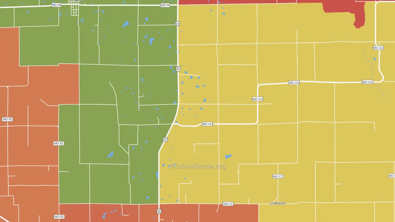 Stet, MO Map of Assault Rates