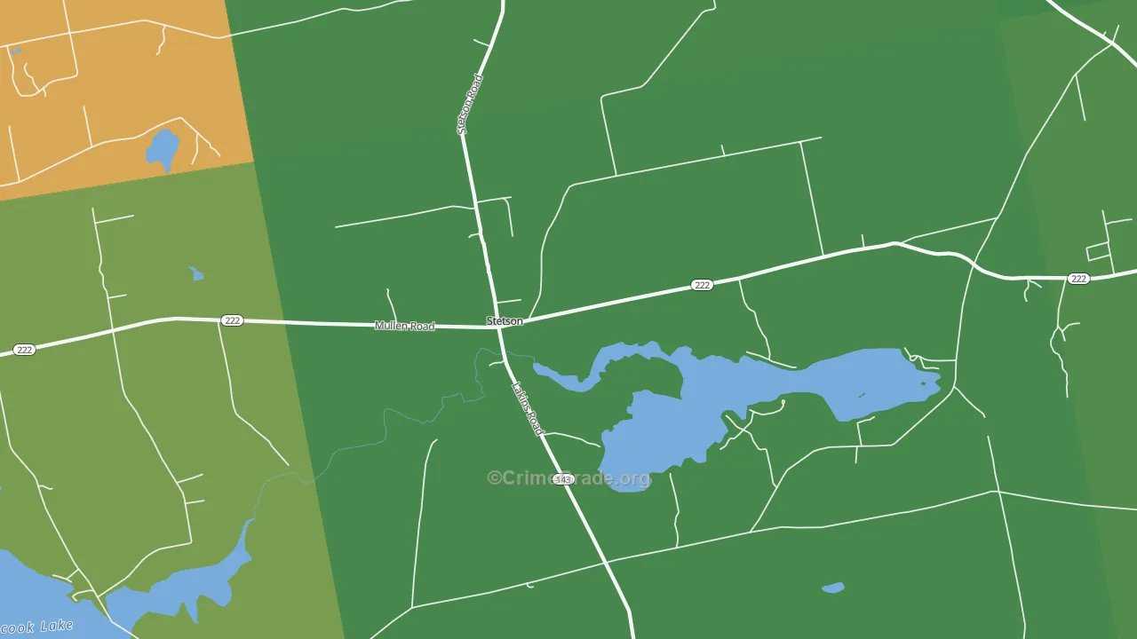 Stetson, ME Map of Assault Rates