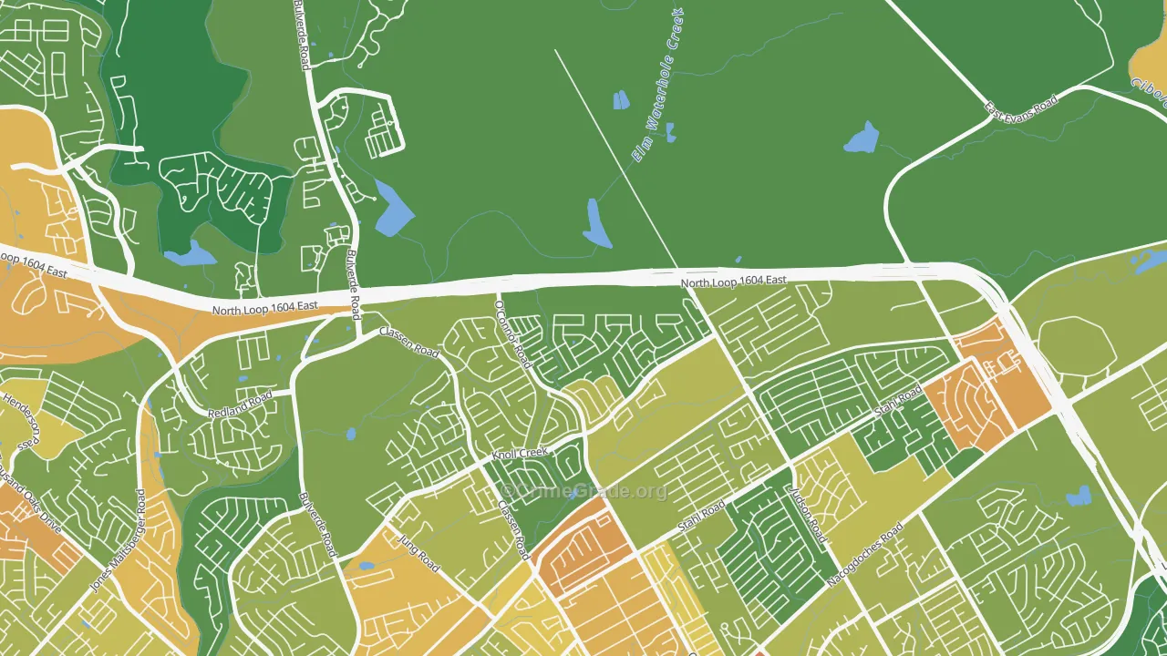 Steubing Ranch, San Antonio, TX Map of Assault Rates