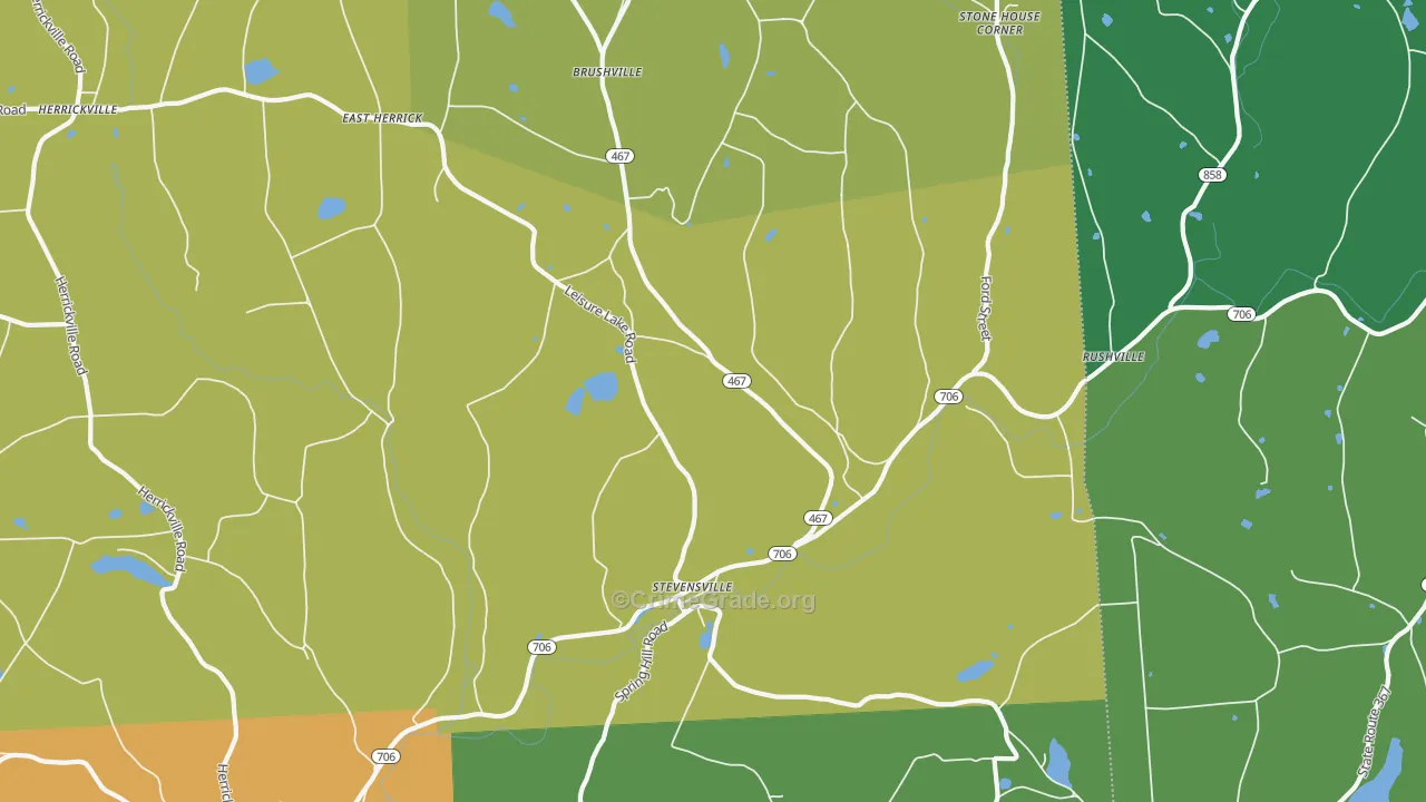 Stevensville, PA Map of Assault Rates