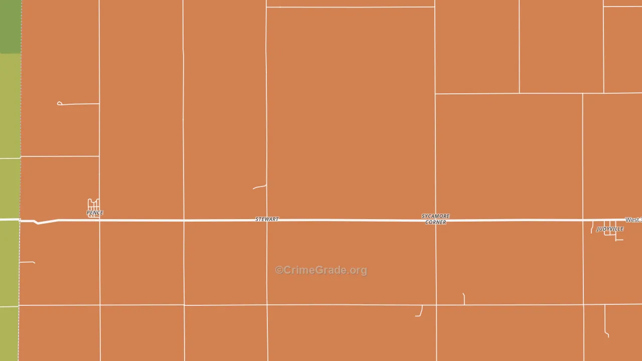 Stewart, IN Map of Assault Rates