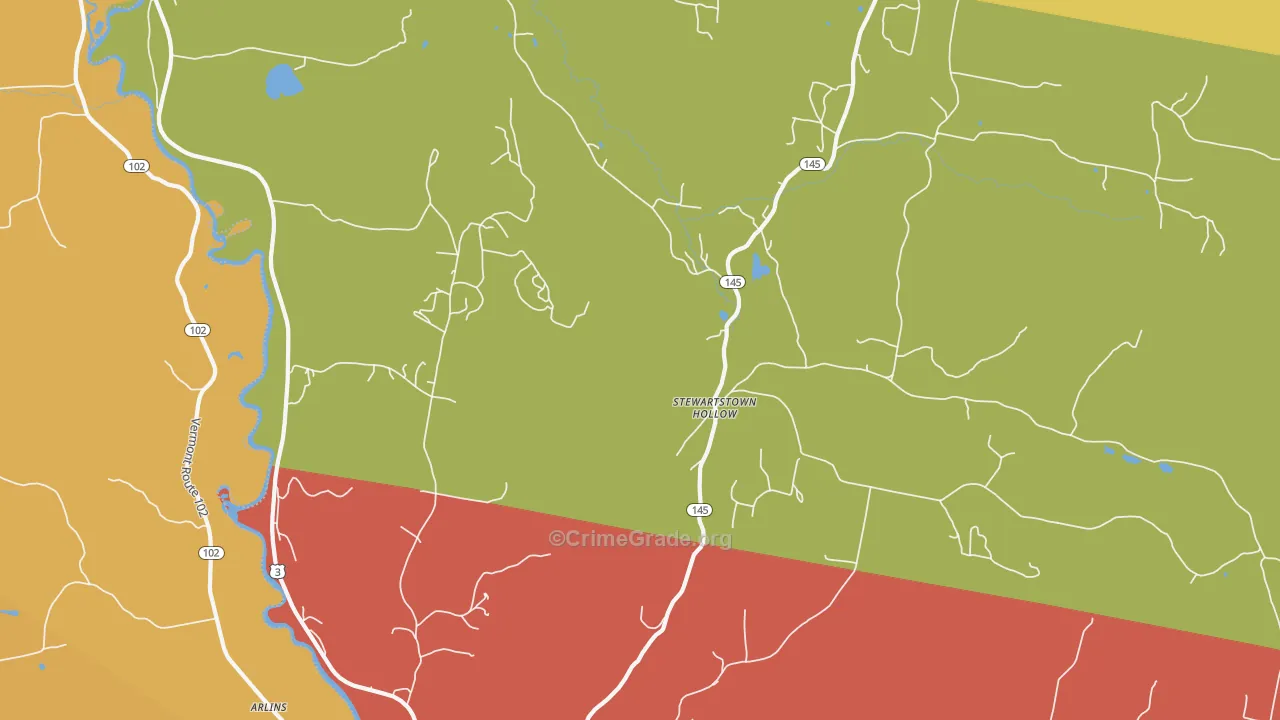 Stewartstown Hollow, NH Map of Assault Rates