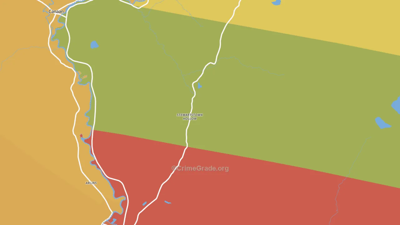 Stewartstown, NH Map of Assault Rates