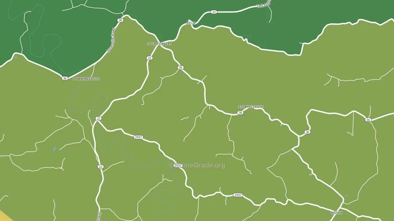 Stewartsville, KY Map of Assault Rates