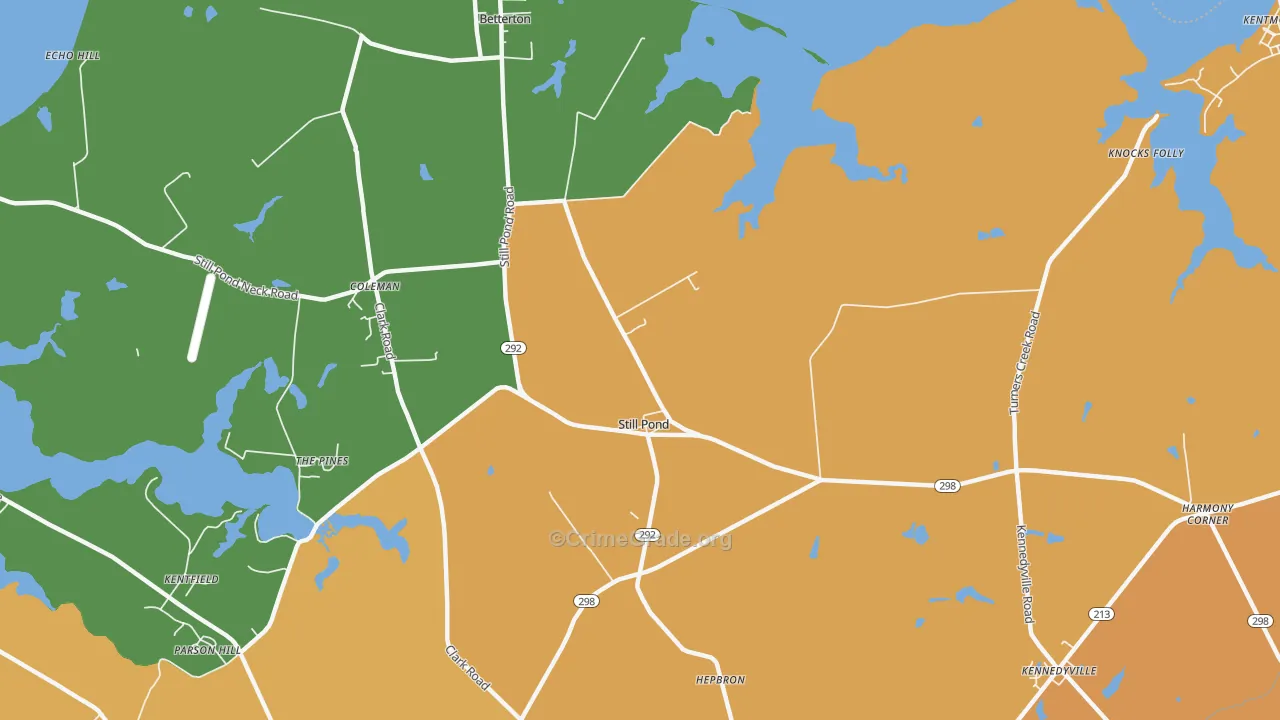 Still Pond, MD Map of Assault Rates