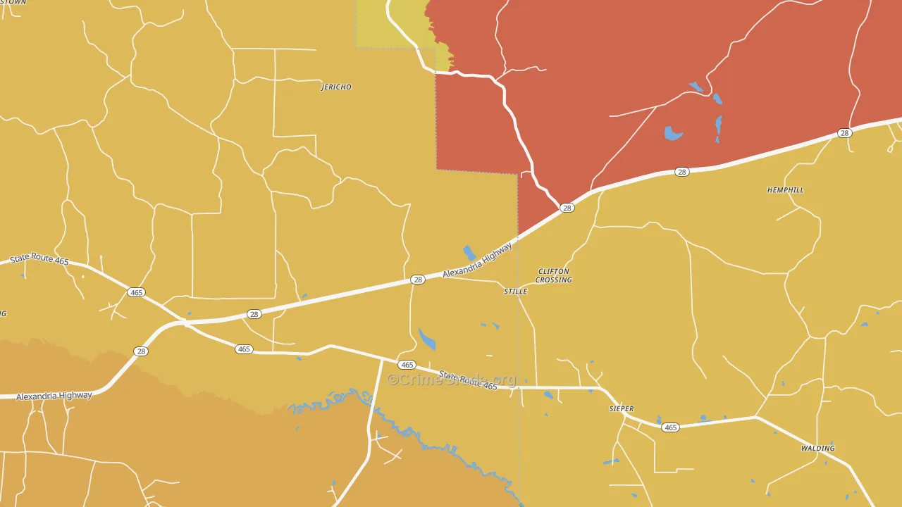 Stille, LA Map of Assault Rates