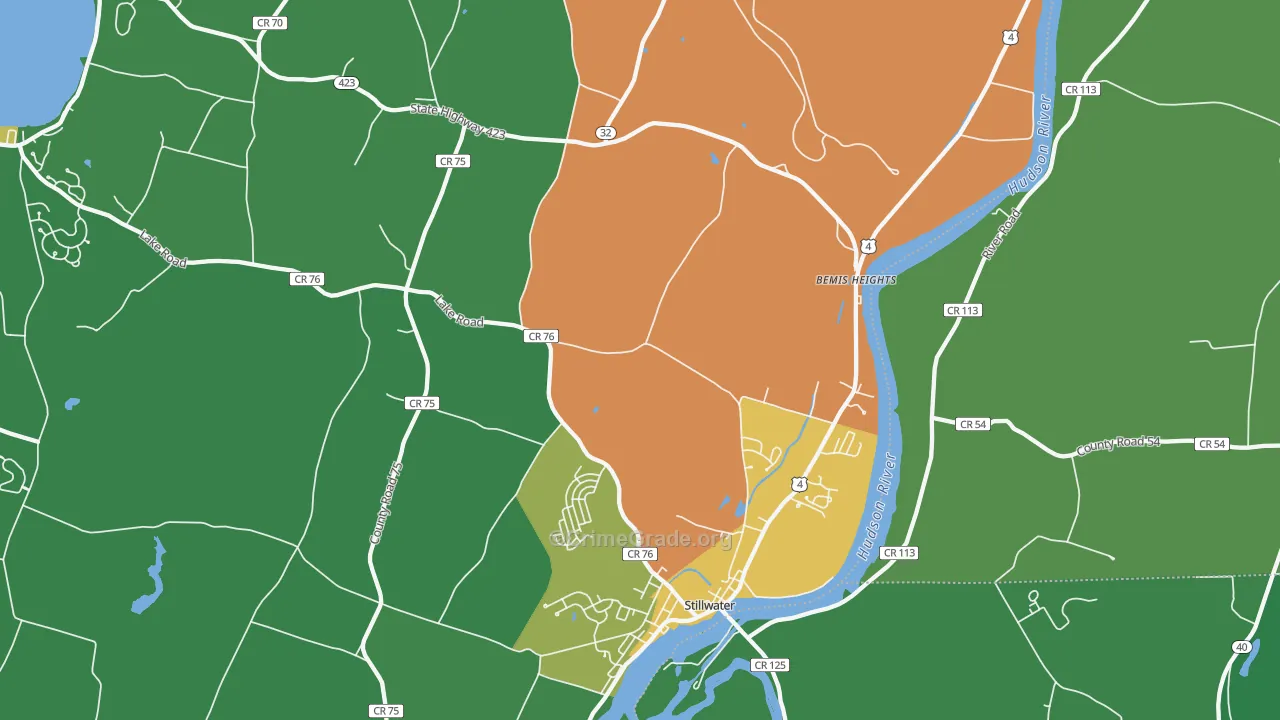 Stillwater, NY Map of Assault Rates