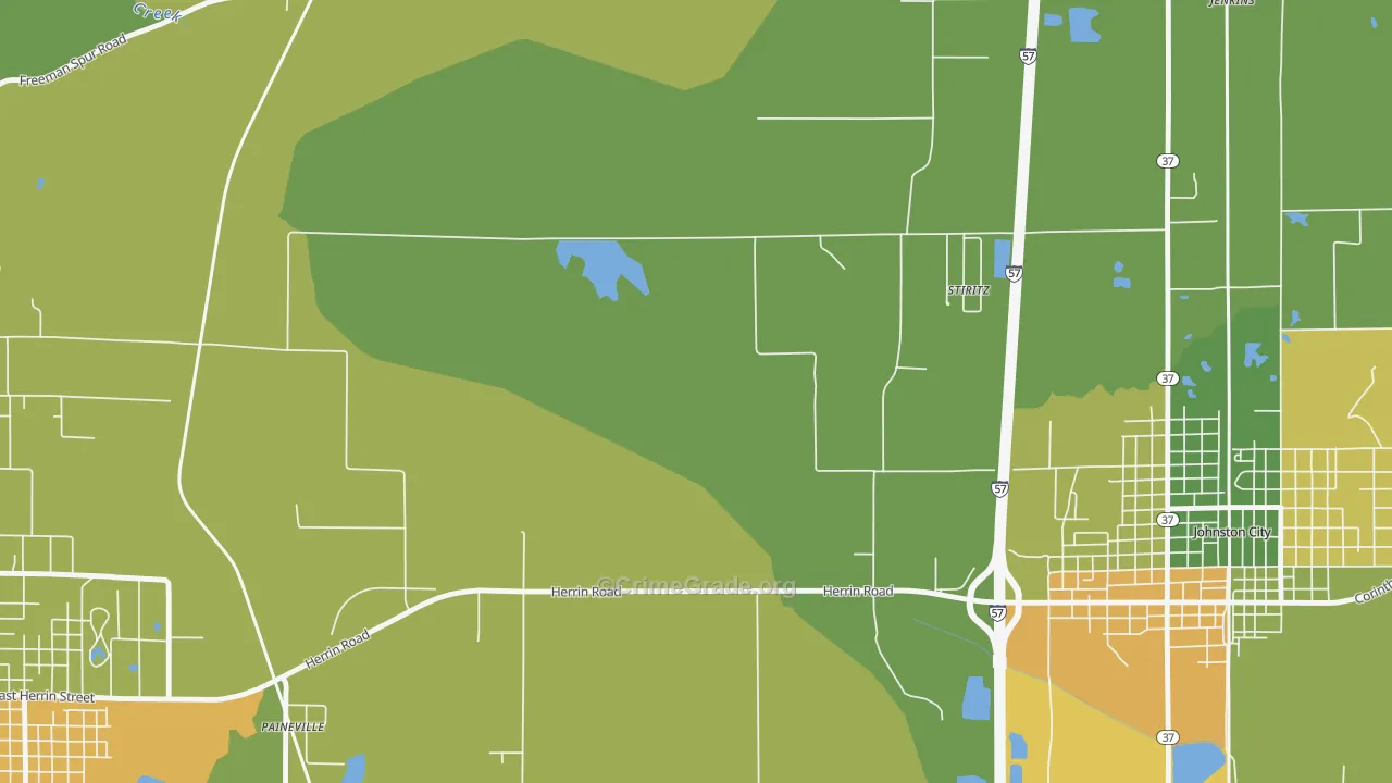 Stiritz, IL Map of Assault Rates