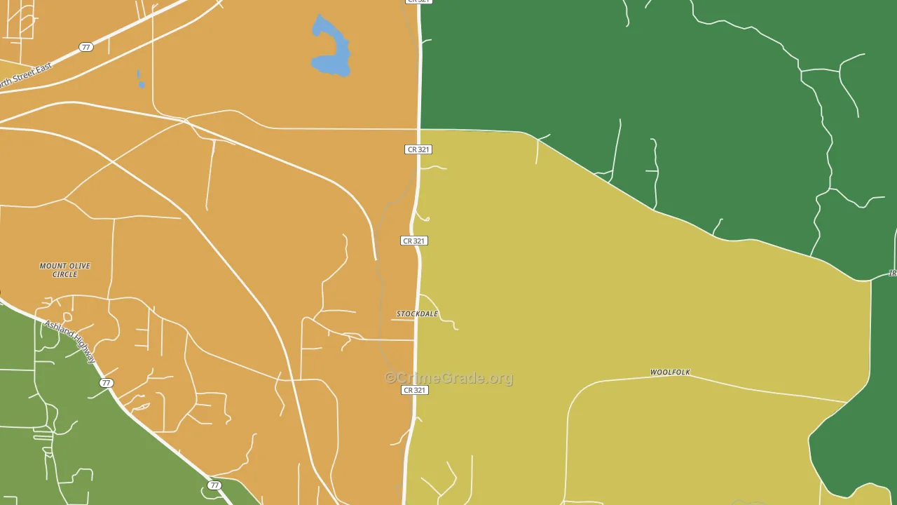 Stockdale, AL Map of Assault Rates